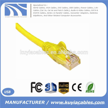 Cristal RJ45 jaune de haute qualité Plug to RJ45 Crystal Plug Cable Câble lan 1.5Meter